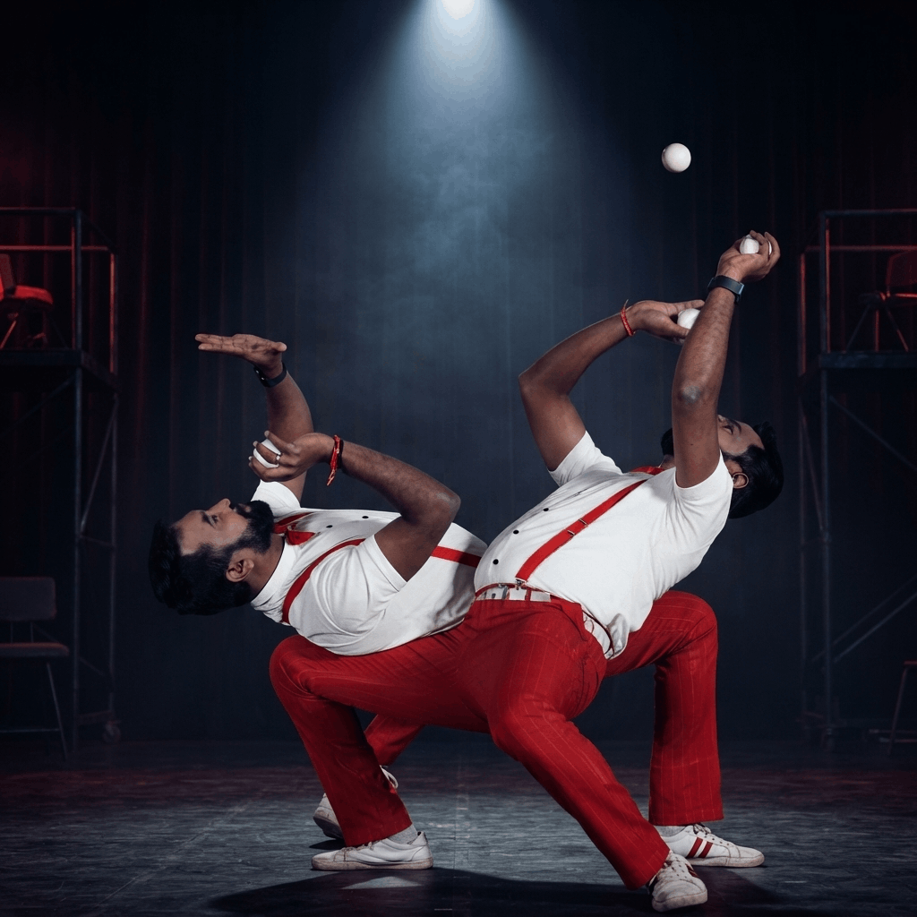 Twin Jugglers performance photograph 19