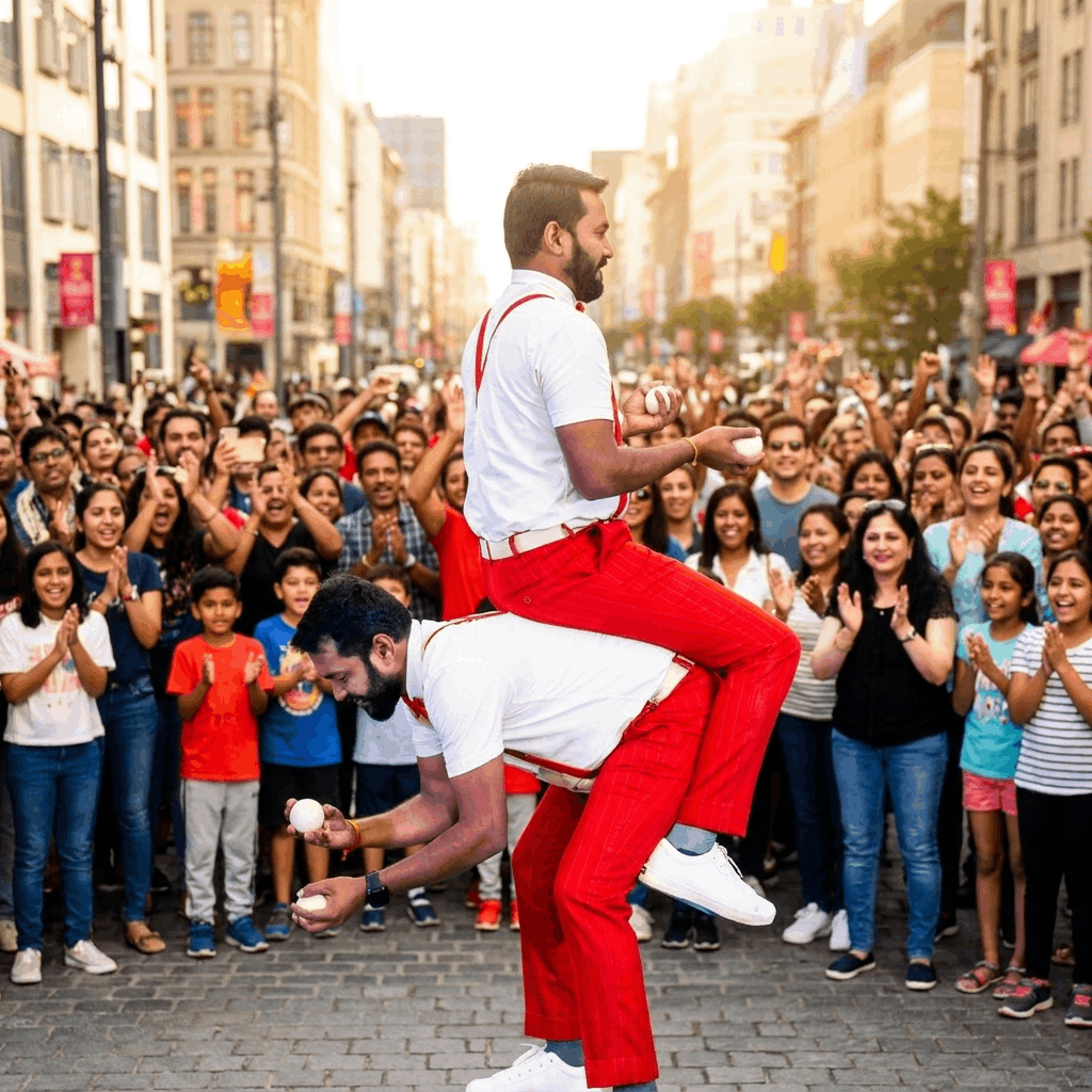Twin Jugglers performance photograph 25
