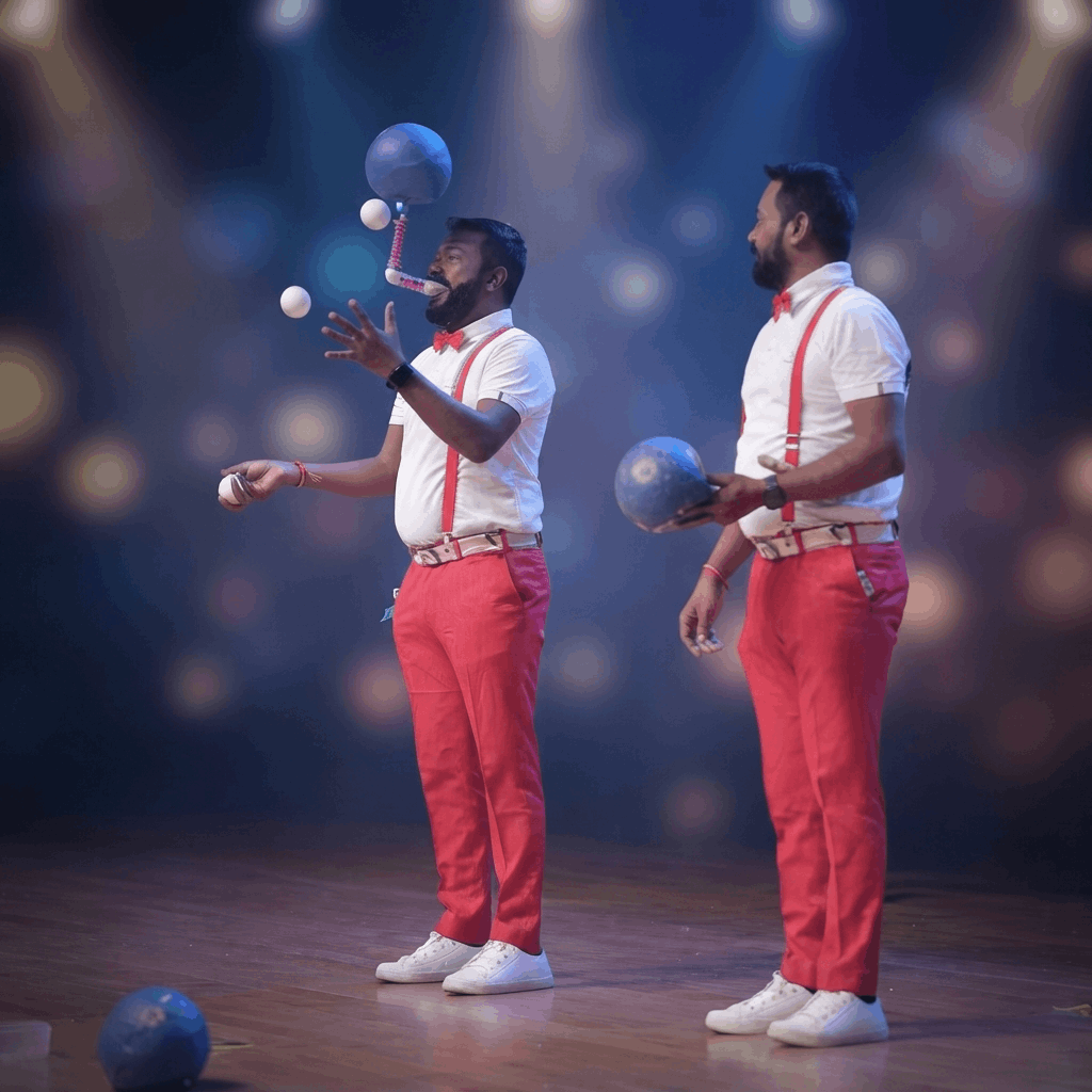 Twin Jugglers performance photograph 37