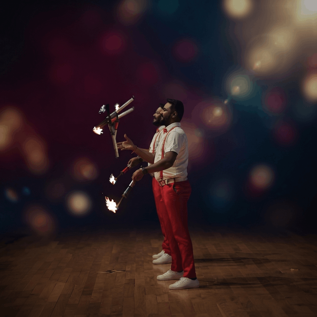 Twin Jugglers performance photograph 39